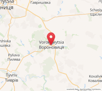 Map of Voronovytsia, Vinnytsia