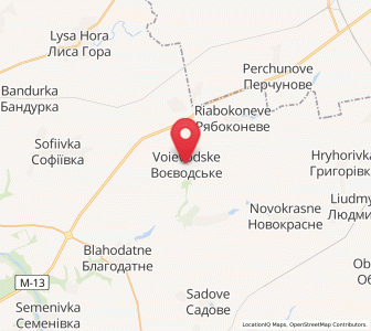 Map of Voïévodské, Mykolaiv