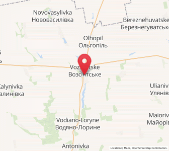 Map of Vozsiïatské, Mykolaiv