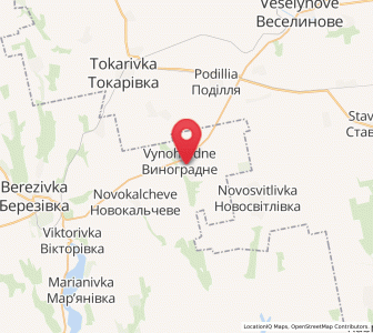 Map of Vynohradné, Odessa