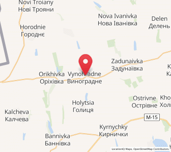 Map of Vynohradné, Odessa