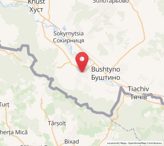 Map of Vychkovo, Transcarpathia