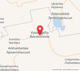 Map of Vyssokopillia, Kherson