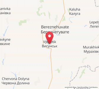 Map of Vyssounsk, Mykolaiv