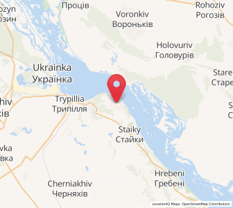 Map of Vytachiv, Kiev