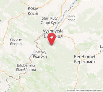 Map of Vyzhenka, Chernivtsi