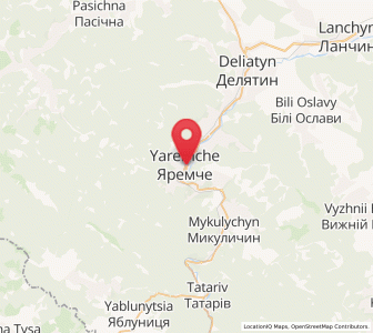 Map of Yaremtché, Ivano-Frankivsk