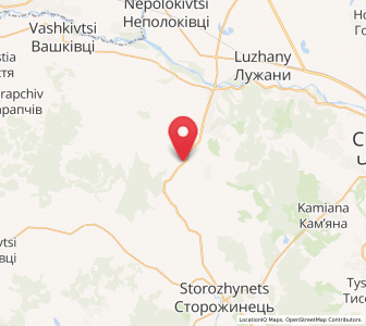 Map of Yassény, Chernivtsi