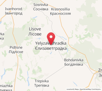 Map of Yélyzavethradka, Kirovohrad