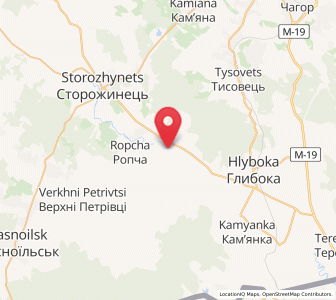 Map of Yordaneshty, Chernivtsi