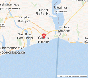 Map of Youjné, Odessa