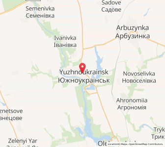 Map of Youjno'oukraïnsk, Mykolaiv