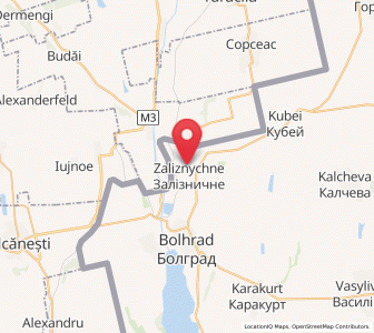 Map of Zaliznytchné, Odessa