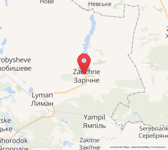 Map of Zaritchnè, Donetsk