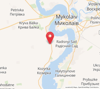 Map of Zaritchné, Mykolaiv