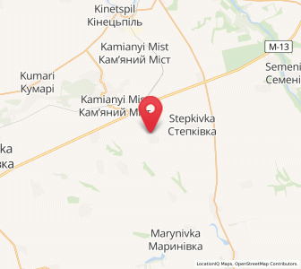 Map of Zéléni Kochary, Mykolaiv