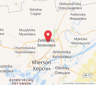 Map of Zélénivka, Kherson
