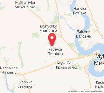 Map of Zélényï Yar, Mykolaiv