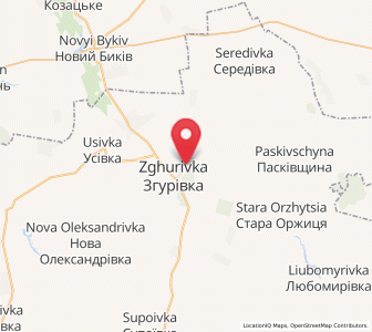 Map of Zghurivka, Kiev