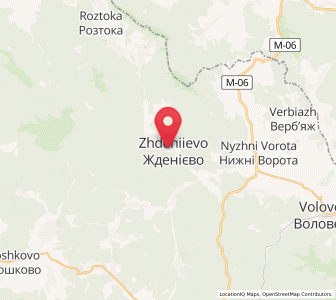 Map of Jdéniïévo, Transcarpathia
