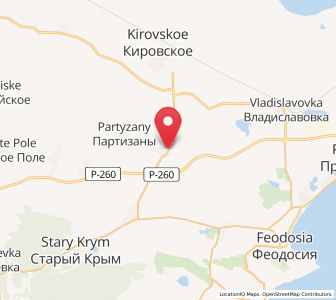 Map of Zhuravki, Crimea