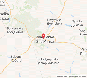 Map of Znamianka, Kirovohrad