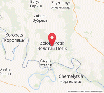 Map of Zolotyï Potik, Ternopil