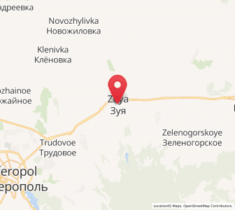 Map of Zuya, Crimea