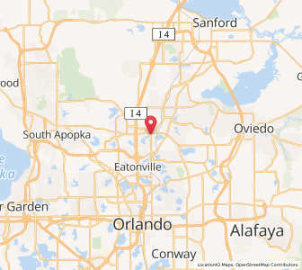Map of Altamonte Springs, Florida