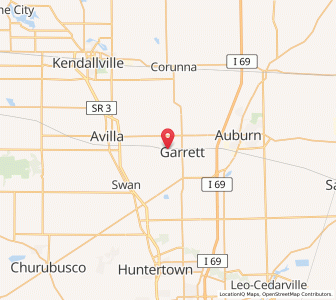 Map of Altona, Indiana