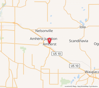 Map of Amherst, Wisconsin