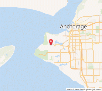 Map of ANC - Ted Stevens Anchorage International Airport, Alaska