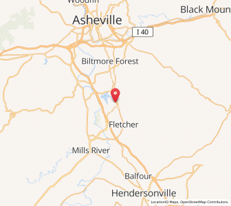 Map of Arden, North Carolina