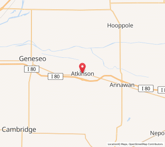 Map of Atkinson, Illinois