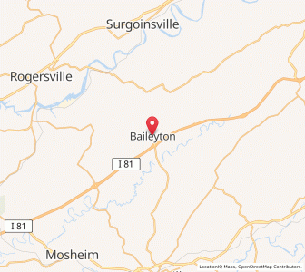 Map of Baileyton, Tennessee