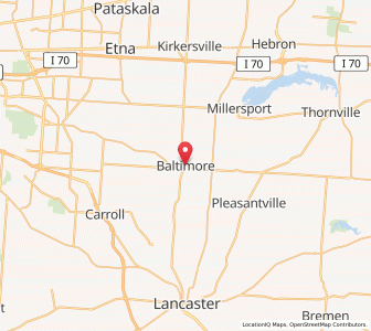 Map of Baltimore, Ohio