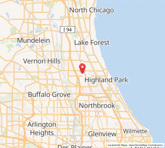 Map of Bannockburn, Illinois