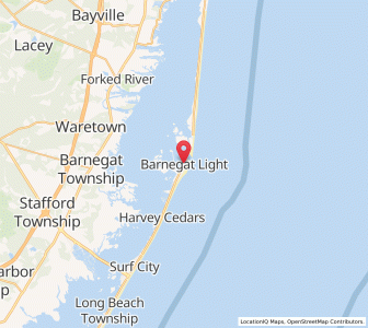 Map of Barnegat Light, New Jersey