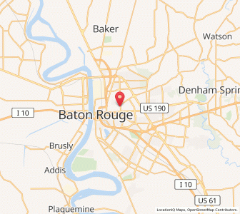 Map of Bâton-Rouge, Louisiana
