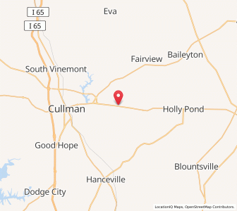 Map of Berlin, Alabama