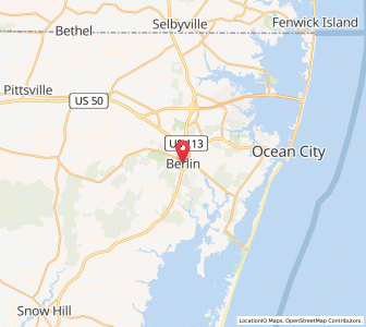 Map of Berlin, Maryland