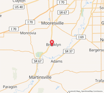 Map of Bethany, Indiana