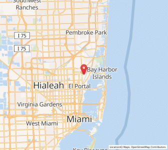 Map of Biscayne Park, Florida