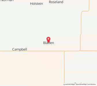 Map of Bladen, Nebraska