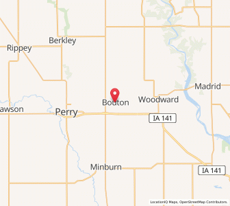 Map of Bouton, Iowa