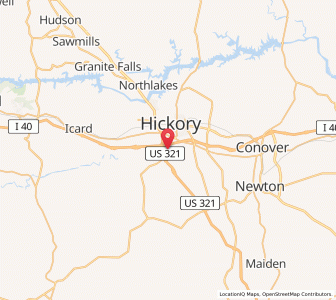 Map of Brookford, North Carolina