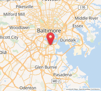 Map of Brooklyn, Maryland