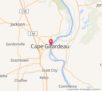 Map of Cap-Girardeau, Missouri