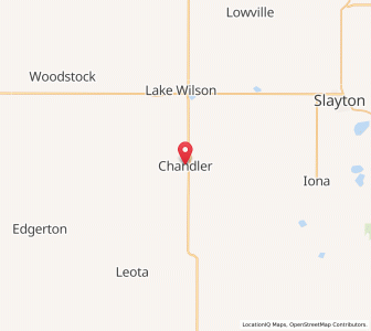 Map of Chandler, Minnesota