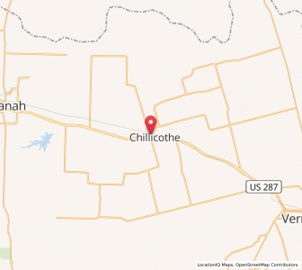 Map of Chillicothe, Texas